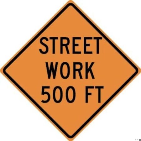 Accuform RIGID CONSTRUCT ION SIGN STREET WORK FRK370HP
